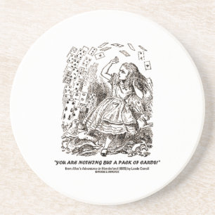 Dessous De Verre En Grès Vous n'êtes rien mais un paquet de cartes