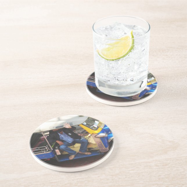 Dessous De Verre En Grès Vous voulez TAXI TUK-TUK ? (Côté)