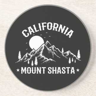 Dessous De Verre En Grès Voyage à Mount Shasta Californie vintage