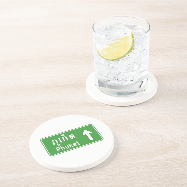 Dessous De Verre En Grès Voyage à Phuket ⚠ véhicule routier thaïlandais ⚠ (Côté)