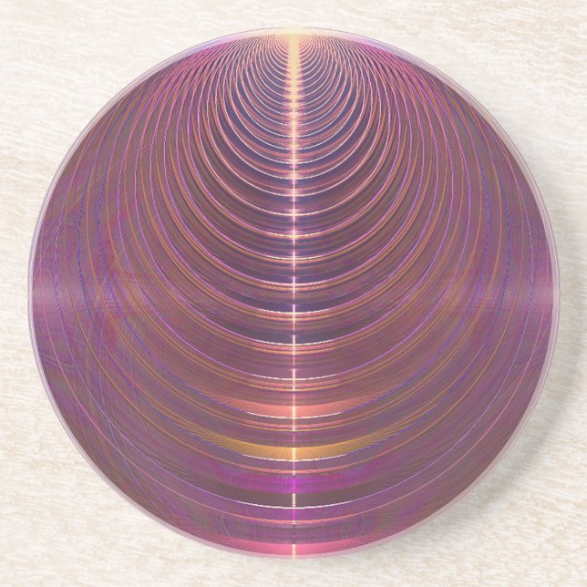 Dessous De Verre En Grès Voyage au mandala d'âme (Devant)