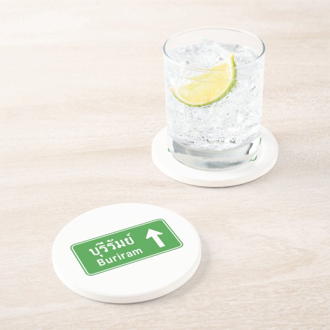 Dessous De Verre En Grès Voyage de Buriram ⚠ Thaïlande ⚠ (Côté)