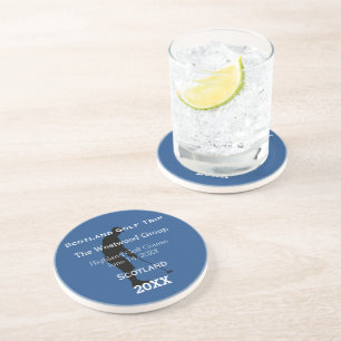 Dessous De Verre En Grès Voyage de golf personnalisé Man Cave GOLFER'S Lodg