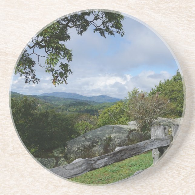 Dessous De Verre En Grès Vue depuis Blue Ridge (Devant)