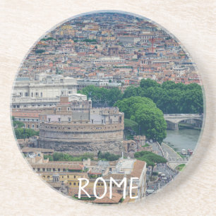 Dessous De Verre En Grès Vue sur le centre historique de Rome