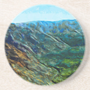 Dessous De Verre En Grès Waimea Canyon 11 Abstrait Impressionist.jpg