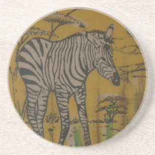 Dessous De Verre En Grès Wild Life Kenya African Safari Zebra.png