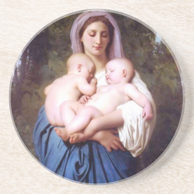 Dessous De Verre En Grès William Bouguereau_Charity (1878) (Devant)