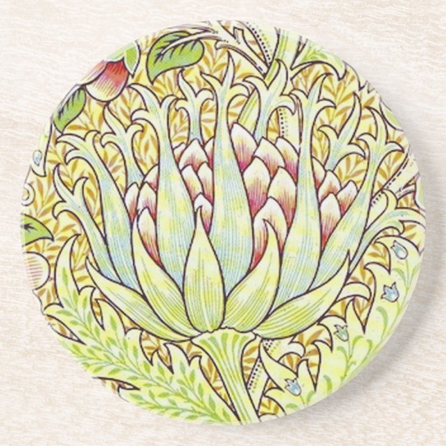 Dessous De Verre En Grès William Morris "Artichoke" (Devant)