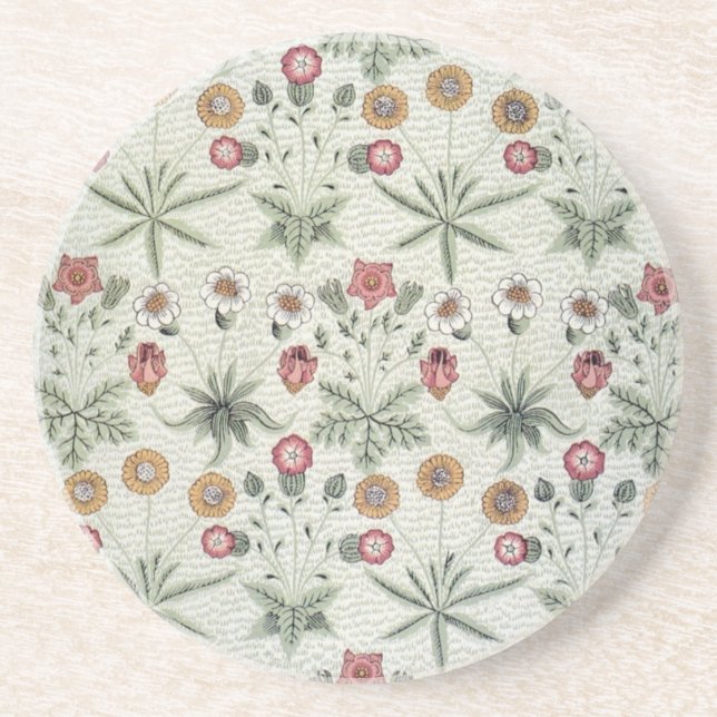 Dessous De Verre En Grès William Morris Daisy Floral Fond d'écran Motif (Devant)
