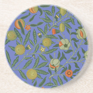 Dessous De Verre En Grès William Morris Pomegranate Bleu papier peint color