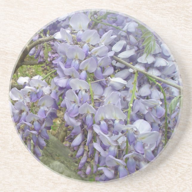 Dessous De Verre En Grès Wisteria dans les bois (Devant)
