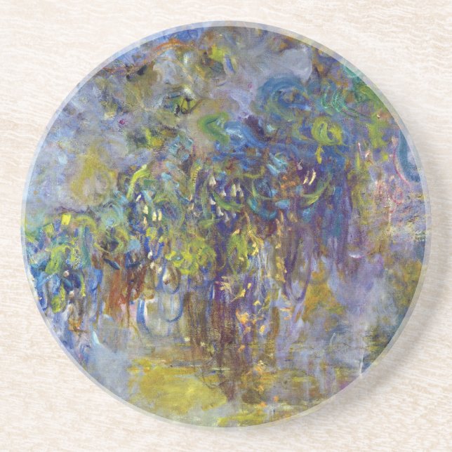 Dessous De Verre En Grès Wisteria (moitié droite) par Claude Monet (Devant)