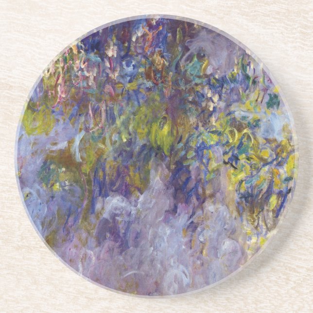 Dessous De Verre En Grès Wisteria (moitié gauche) par Claude Monet (Devant)