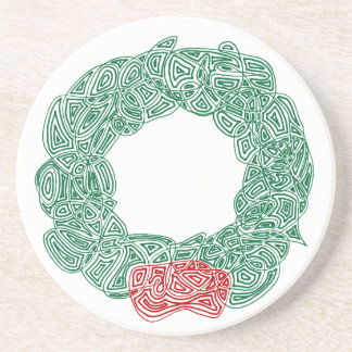 Dessous De Verre En Grès Wreath