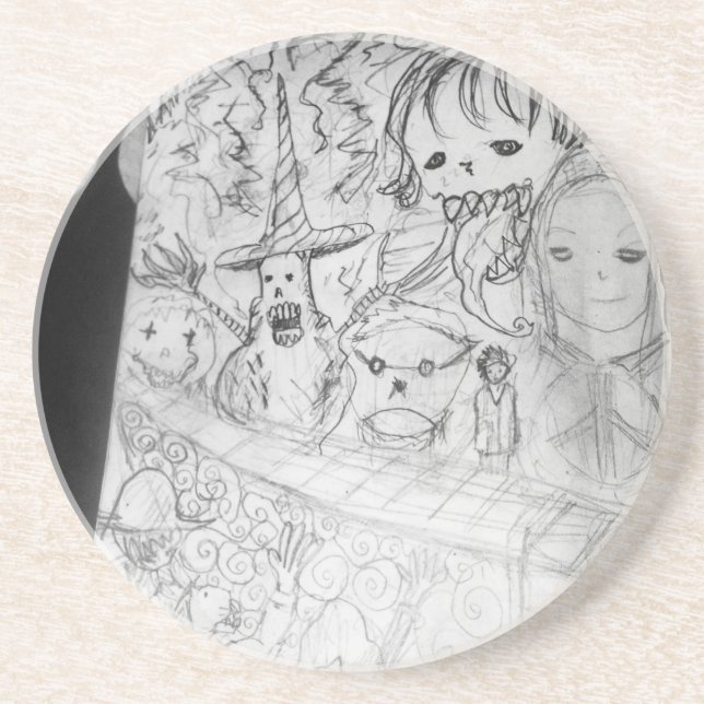 Dessous De Verre En Grès yaie monster manga aniga (Devant)