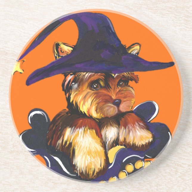DESSOUS DE VERRE EN GRÈS YORKIE POO (Devant)