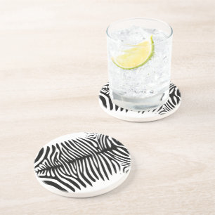 Dessous De Verre En Grès Zebra Skin