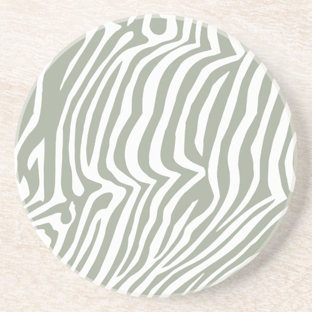 Dessous De Verre En Grès Zebra skin motif (Devant)