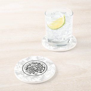 Dessous De Verre En Grès Zodiac Motif Z02 - Scorpio.w