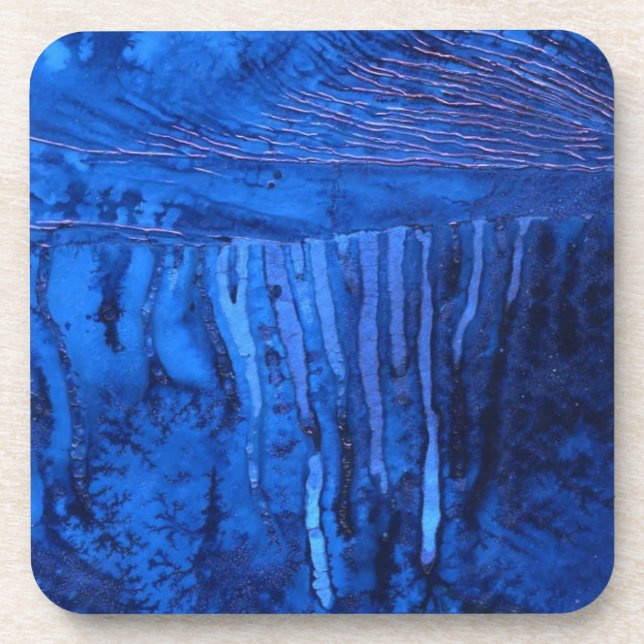 Dessous de verre en liège d'art Abstrait (Devant)