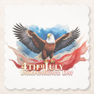 Dessous-de-verre En Papier 4 juillet Aigle - Art Patriotique