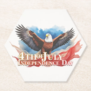 Dessous-de-verre En Papier 4 juillet Aigle – Conception d'art patriotique
