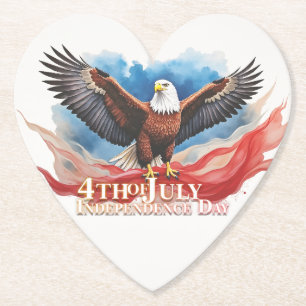 Dessous-de-verre En Papier 4 juillet Aigle – Conception d'art patriotique