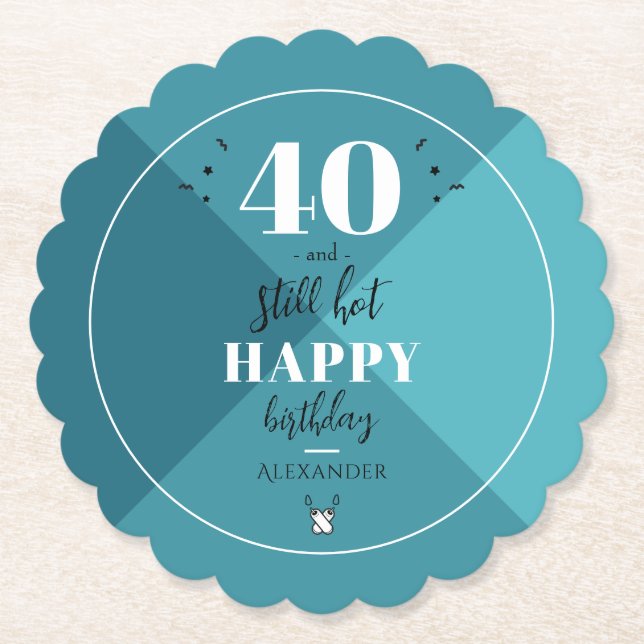 Dessous-de-verre En Papier 4O et toujours chaud (Devant)