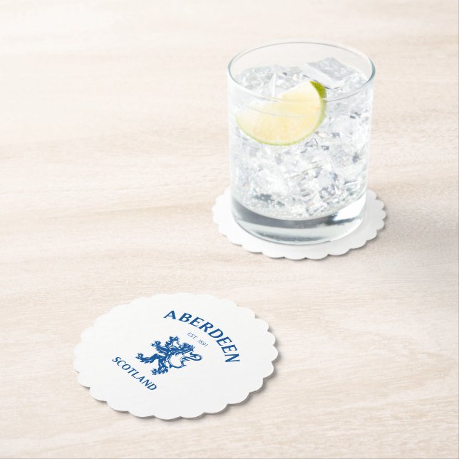 DESSOUS-DE-VERRE EN PAPIER ABERDEEN (En situation)