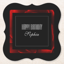 Accent Floral Rouge moderne