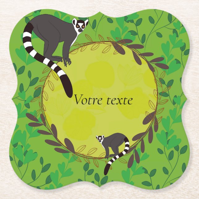 Dessous-de-verre En Papier Affirmation inspirante, affirmation positive, (Devant)