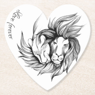 Dessous-de-verre En Papier Aimer pour toujours