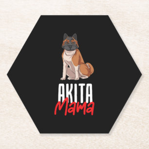 Dessous-de-verre En Papier Akita Mama