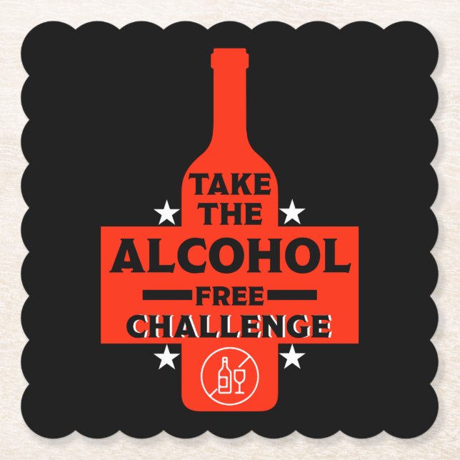 Dessous-de-verre En Papier Alcool Gratuit Et Sobre (Devant)