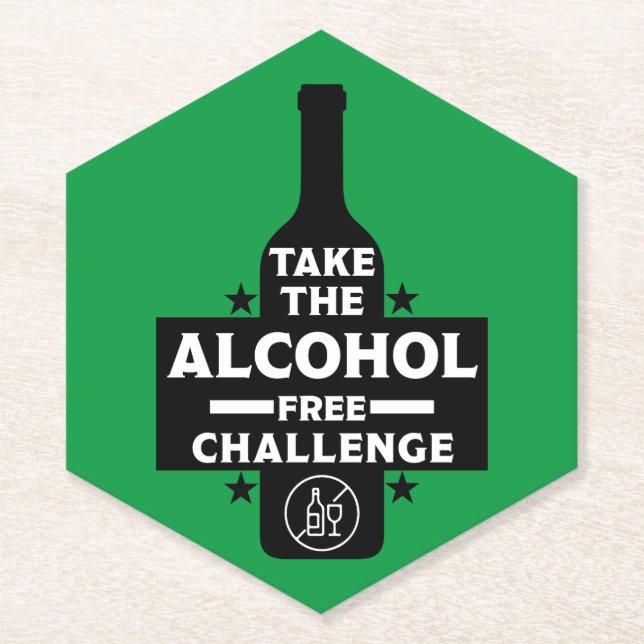 Dessous-de-verre En Papier Alcool Gratuit Et Sobre (Devant)