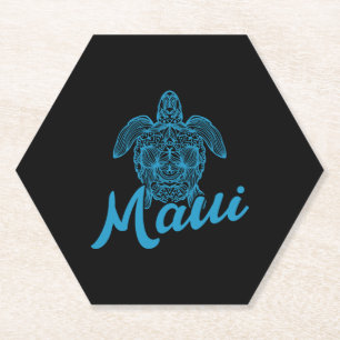 Dessous-de-verre En Papier Aloha Maui Hawaiian Island Surf Vacances