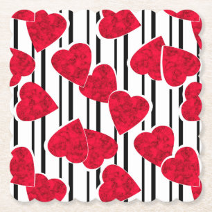 Dessous-de-verre En Papier Amour, mariage, Saint Valentin