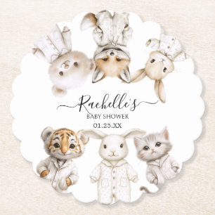 Dessous-de-verre En Papier Animaux en Pyjama Fantaisistes : Accent de Fête au