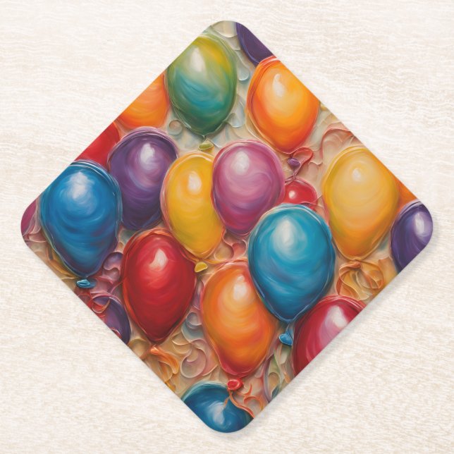 Dessous-de-verre En Papier Anniversaire (Devant)