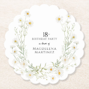 Dessous-de-verre En Papier Anniversaire 18 ans Avril Mois de naissance person