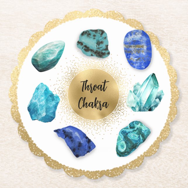 Dessous-de-verre En Papier *~* AP64 Emoto Emoto Throat Chakra (Devant)