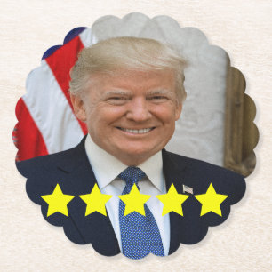 Dessous-de-verre En Papier Approbation du président Donald Trump