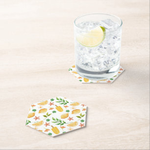 Dessous-de-verre En Papier Aquarelle Citrons & Popsicles