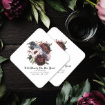 Dessous-de-verre En Papier Aquarelle gothique romantique Corbeau Mariage flor<br><div class="desc">Cette conception mariage de corbeau à fleurs goth présente une aquarelle simple et moody illustrant un corbeau perché sur un bouquet. Parfait pour un mariage goth romantique intemporel ou autre occasion spéciale. Il est parfaitement adapté à un événement éffrayant à l'automne ou à un événement hivernal unique dans un cadre...</div>