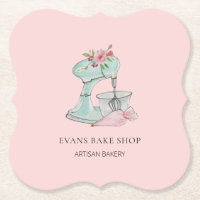 Aquarelle Mélangeur cuisine boulangerie rose
