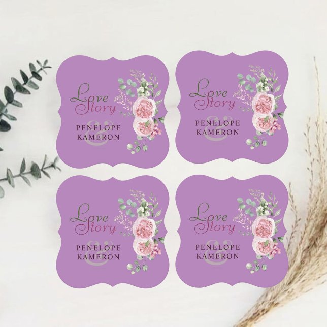 Dessous-de-verre En Papier Aquarelle rose pâle (Créateur téléchargé)