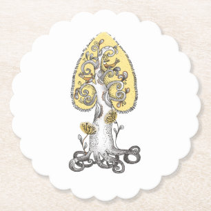 Dessous-de-verre En Papier arbre de vie