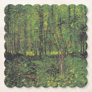 Dessous-de-verre En Papier Arbres et sous-bois par Van Gogh