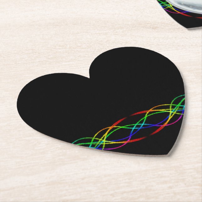 Dessous-de-verre En Papier Arc-en-ciel (Incliné)